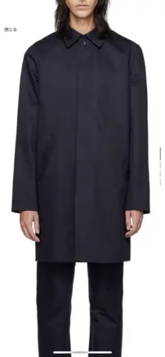 【美品】A.P.C. 中綿ライナー付き比翼ステンカラーコート メンズ s