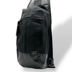 美品 PORTER ポーター ヒート スリングショルダーバッグ ボディバッグ 黒