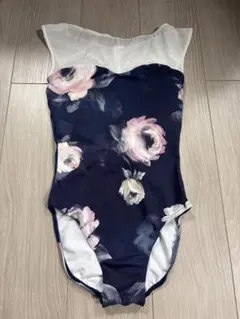花柄刺繍ワインレッドレオタード サイズM 貴方だけの特別な一枚 - メルカリ