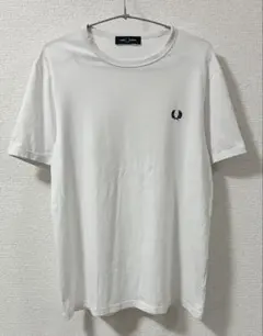 【美品】FRED PERRY クルーネックTシャツ 白 M M3519のサムネイル