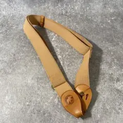 極美品　ハンティングワールド　ショルダーストラップ　キャンバス　レザー　ベージュ