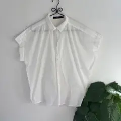AZUL by moussy フレンチスリーブシャツ S ホワイトのサムネイル