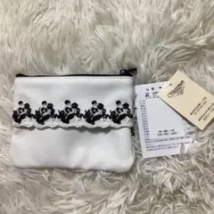 近沢レース店 パンダ ポーチ ホワイト 新品未使用