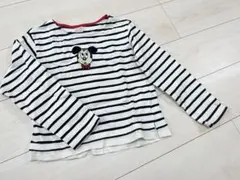 petit main ミッキーマウス 長袖カットソー 130