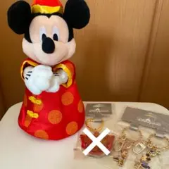 香港ディズニーランド限定　ミッキー人形・キーホルダー