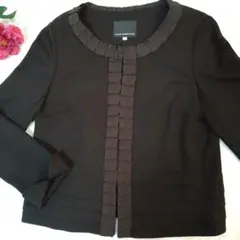 CLEAR IMPRESSION ノーカラージャケット 2 　ブラック