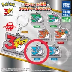 【新品】ポケモン 30周年 メタルチャームマスコット ゼニガメ