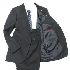 Mr,JUNKO　スーツ　セットアップ上下セット　ブラック　無地