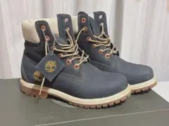 Timberland ネイビー ハイカットブーツ 23㎝