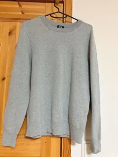 uniqlo ニット グレー