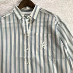 自由区 24ss テンセル リネン ベーシックシャツ ストライプのサムネイル