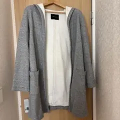 ROSE BUD フード付きグレーカーディガン サイズF