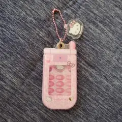 ハローキティ 携帯電話型キーホルダー