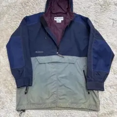レア　フェード 90s Columbia アノラックパーカー　XL ヴィンテージ