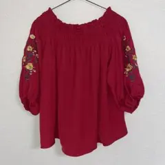 INGNI 花柄刺繍 オフショル