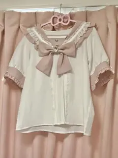 夢展望 ディアマイラブ ピンク 半袖 セーラー トップス ブラウスのサムネイル
