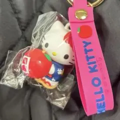 日本 青森限定 SANRIO ハローキティ ラバー立体キーホルダー ストラップ