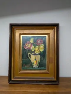 池田秀郎 油彩 題名 らんと果実　絵 40× 31cm 額　61×52cm 池田秀郎 油彩 題名 らんと果実 絵 40× 31cm 額 61×52cm - メルカリ