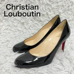 未使用 Christian Louboutin パンプス エナメル ラウンドトゥ