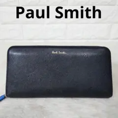 Paul Smith スミシーハート ブラック 長財布 ラウンドジップ