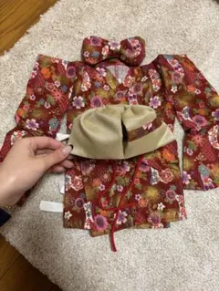 シェリーメイ赤色花柄和装セット