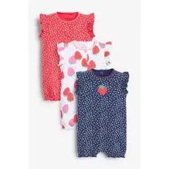 NEXT6-9ヶ月ベビー大人気フローラルロンパース２枚セット♪約70cm