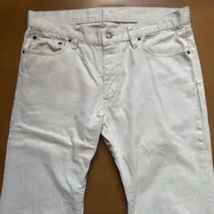 ユニクロUNIQLO ホワイト デニム・ジーンズパンツ