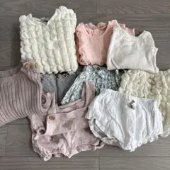 ベビー服まとめ売り 9点 70cm 春夏秋 プティマイン 韓国服