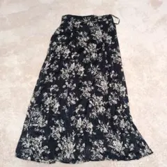 12/19値下げ↓【GLACIER】花柄フレアスカート