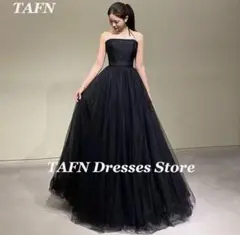 ウエディングドレス 黒 ブラック ロングボリューム 前撮り ウエディングフォト