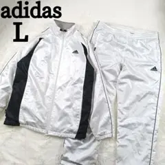 ☆希少☆アディダス ウィンドウブレーカー ジャージ セットアップ 刺繍ロゴ L