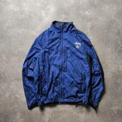 STUSSYステューシーナイロンジャケットドローコードユニセックス短丈青総柄М