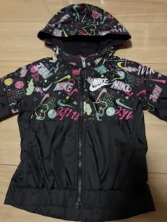 NIKEキッズ ウィンドブレーカー 110-116cm 5-6YRS 黒カラフルのサムネイル
