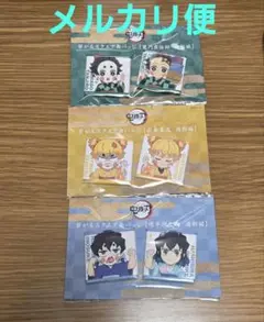 鬼滅の刃 繋がる スクエア 缶バッジ 遊郭編 炭子 善子 猪子