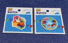 トイ・ストーリーディズニーワッペン　ウッディ　バズ・ライトイヤー　2枚セット