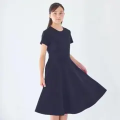 ショパン フォーマル フレア ワンピース リボン ネイビー 160cmのサムネイル