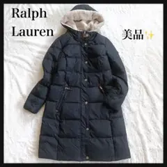 【美品】Ralph Lauren ダウンコート ネイビー大人可愛い Sサイズ