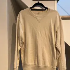 UNIQLO ベージュ M クルーネック トレーナー　スウェット