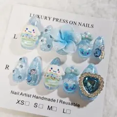 C7★キッズ　ネイルチップ　シナモロール