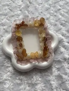 ホイップデコ　フォトキーホルダー　ブラウン　茶色　トレカケース　B8 硬質ケース