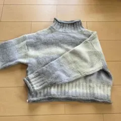 ニットショート丈グラデーション