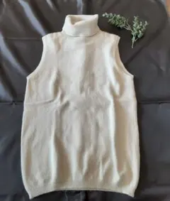 BANANA REPUBLIC カシミヤ【 ノースリーブニット 】 うすいブルー