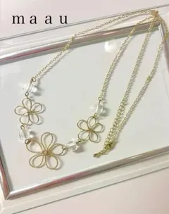 フラワーモチーフ ネックレス