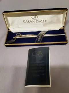 Caran d'Ache ボールペン 回転式 箱付き イニシャルありのサムネイル