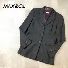 MAX&Co. イタリア製 ウール ジャケット チャコールグレー