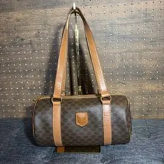CELINE パピヨン マカダム柄 ハンドバッグ　ミニボストン