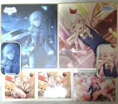 プロセカ　日野森志歩　暁山瑞希　色紙　ぱしゃこれ　ウエハース　スクエア缶バッジ