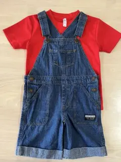 オーバーオール　Ｔシャツ マリオ　なりきり　コスプレ　ハロウィン　USJ 120