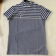 パーリーゲイツ☆新品タグ付☆接触冷感レディース １(Ｍ)モックネック半袖シャツ