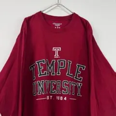 Champion チャンピオン ロンT 長袖Tシャツ 赤 レッド